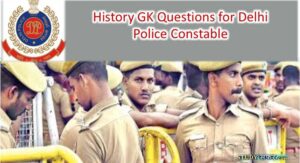 Delhi Police GK Question in Hindi