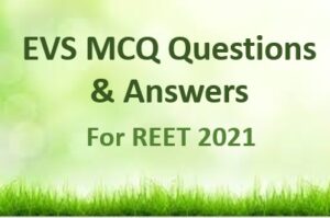 REET EVS Questions and Answers in Hindi