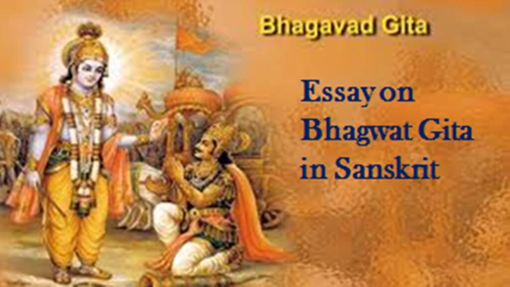essay on book in sanskrit