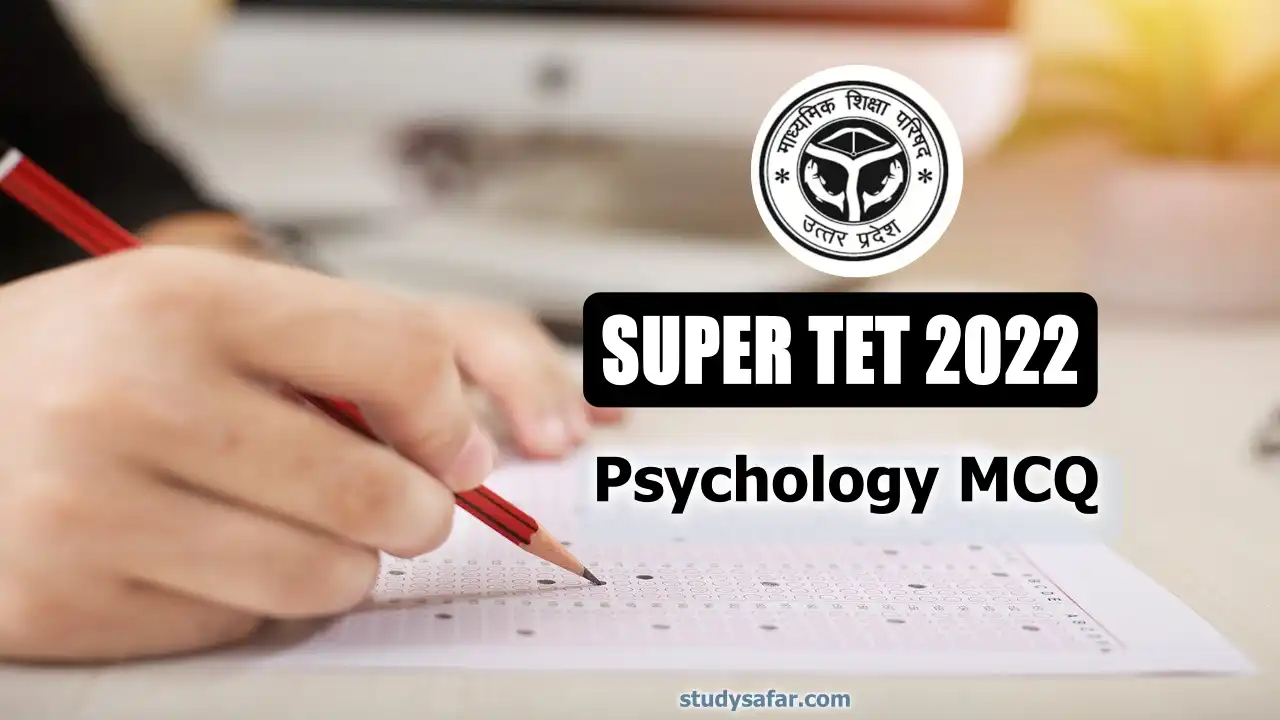 UP SUPER TET 2022 Psychology MC