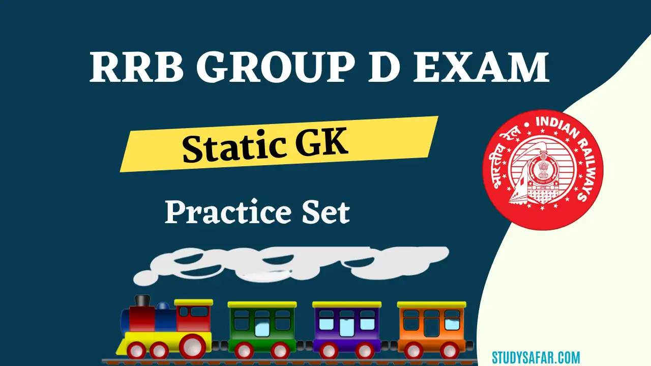 Static GK Practice Set 13 Railway Group D