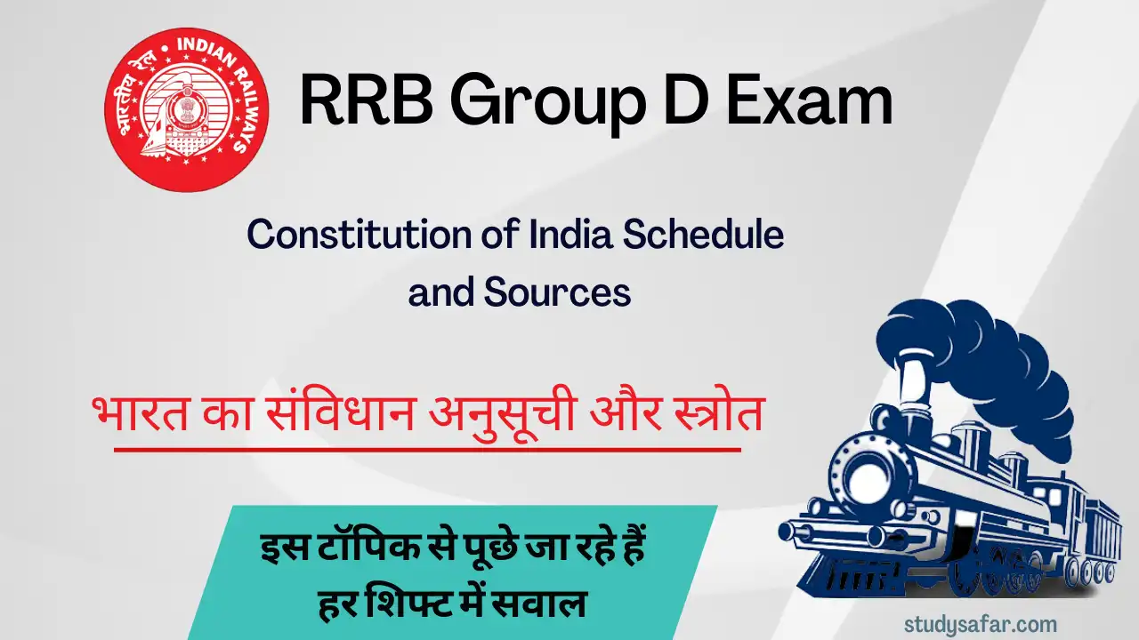 Constitution of India Schedule and Sources For RRB Group D