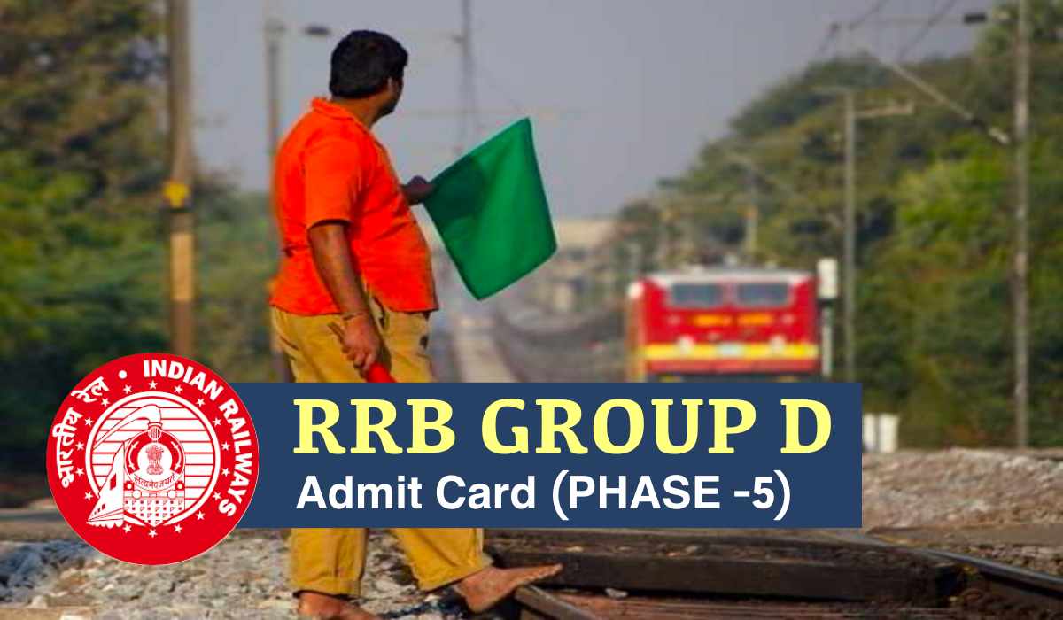 RRB Group 'D' Phase 5 Exam Schedule 2022