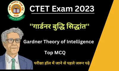 CTET Gardner Theory of Intelligence MCQ