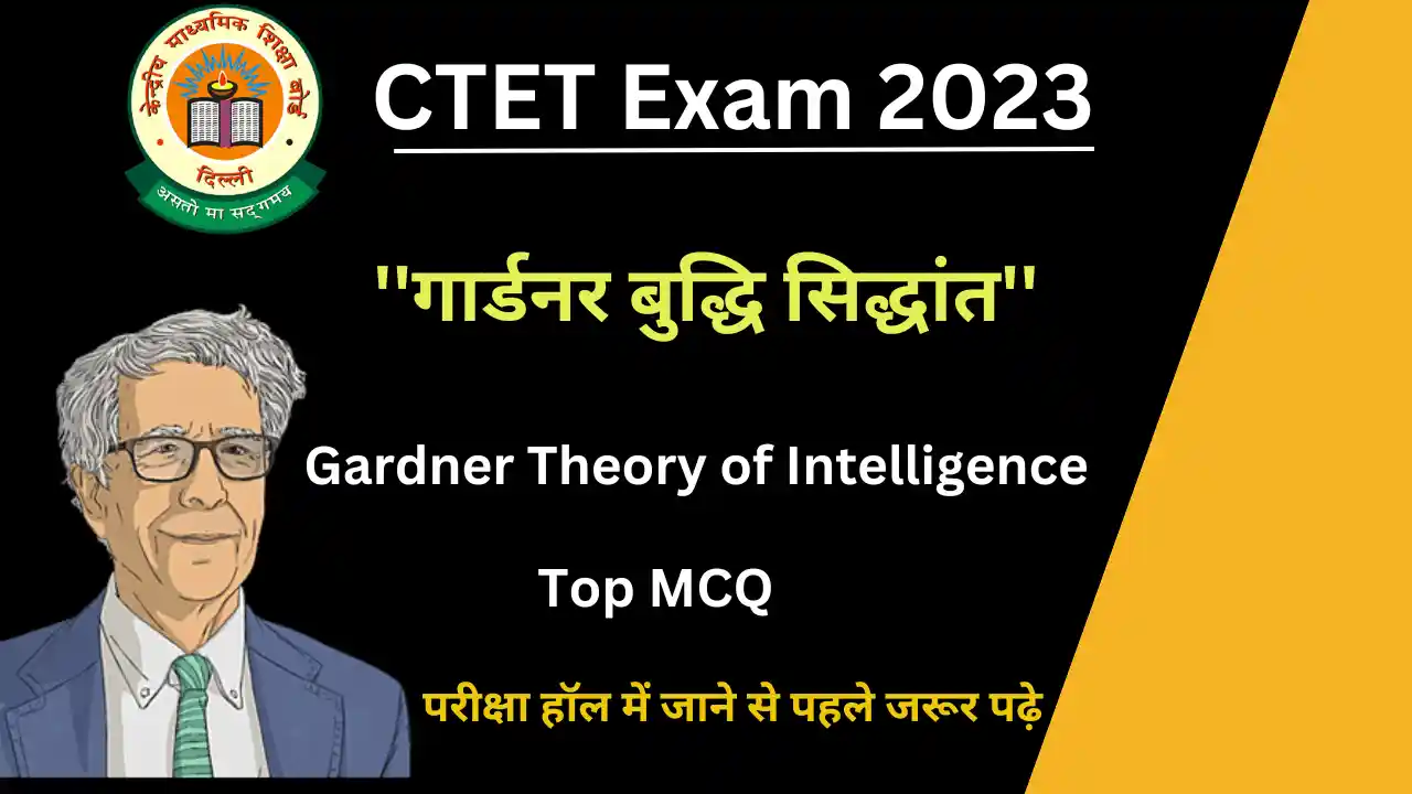 CTET Gardner Theory of Intelligence MCQ